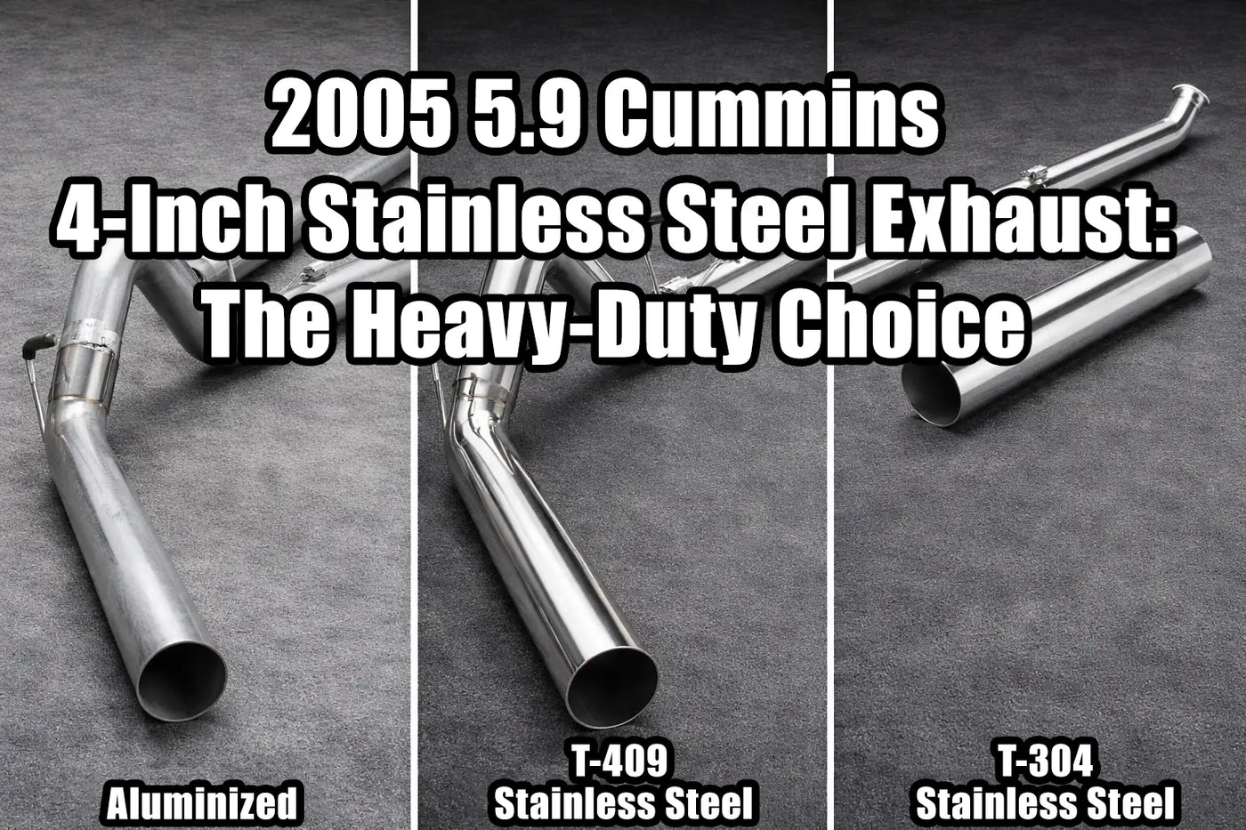 2005 5.9 Cummins 4-Inch Stainless Steel Exhaust: The Heavy-Duty Choice