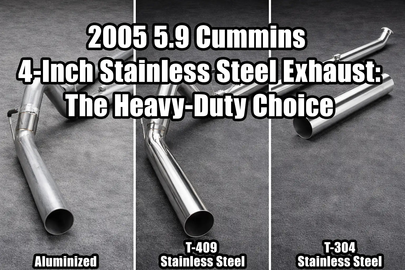 2005 5.9 Cummins 4-Inch Stainless Steel Exhaust: The Heavy-Duty Choice