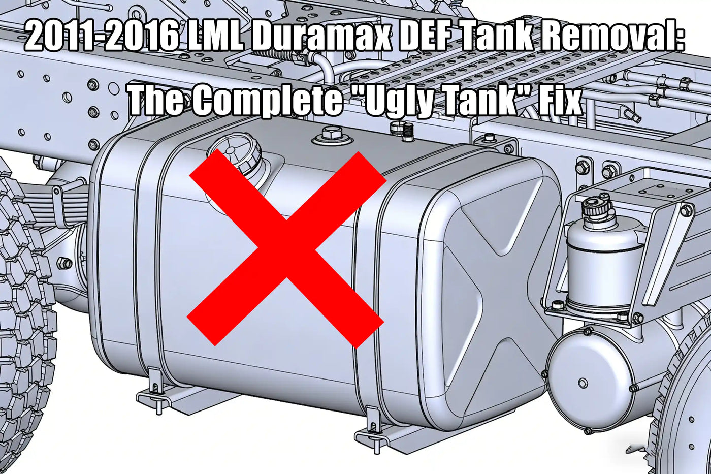 2011-2016 LML Duramax DEF Tank Removal: The Complete "Ugly Tank" Fix