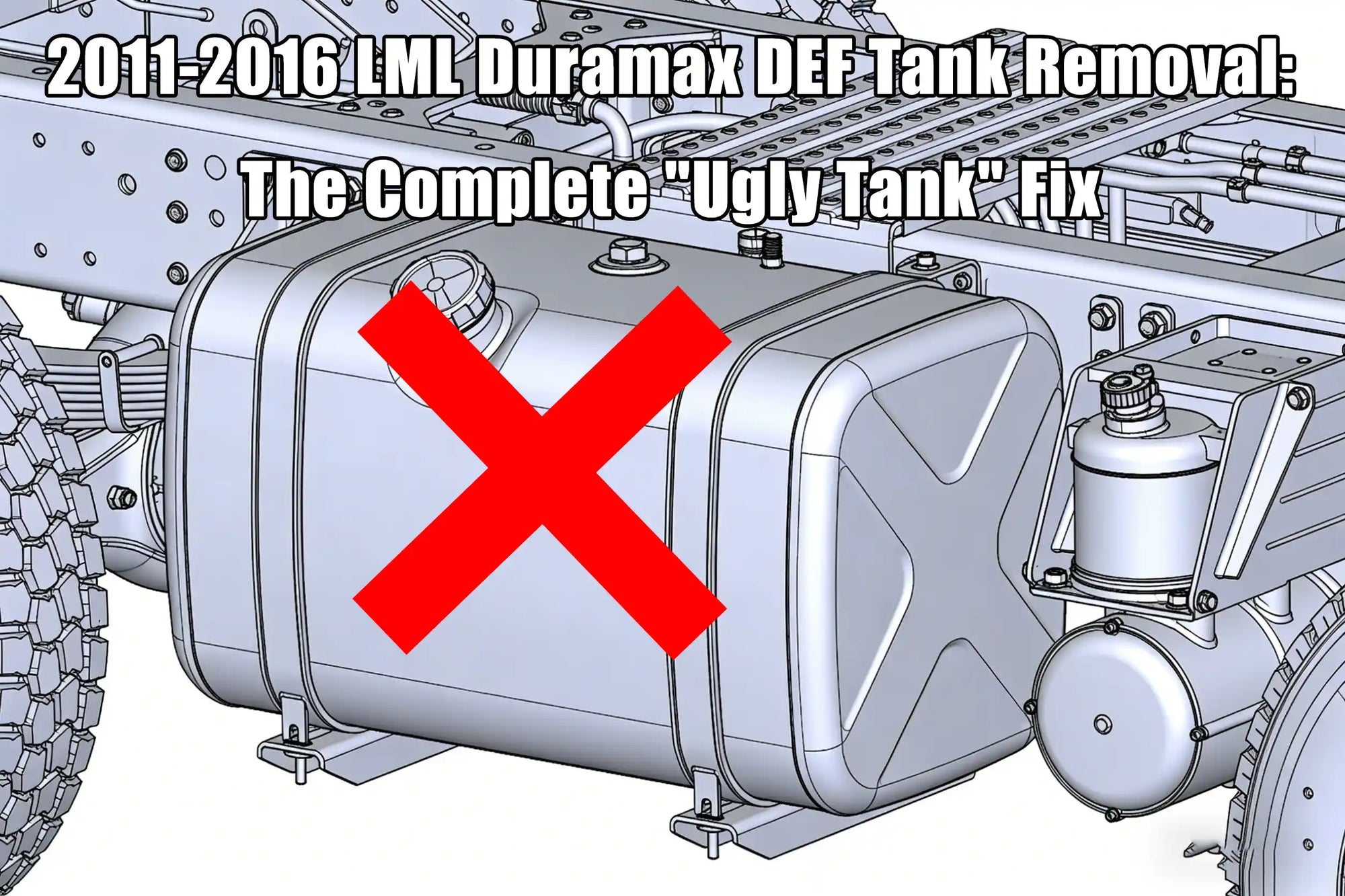 2011-2016 LML Duramax DEF Tank Removal: The Complete "Ugly Tank" Fix