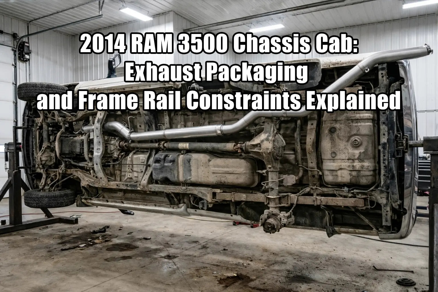 2014 RAM 3500 Chassis Cab: Exhaust Packaging and Frame Rail Constraints Explained