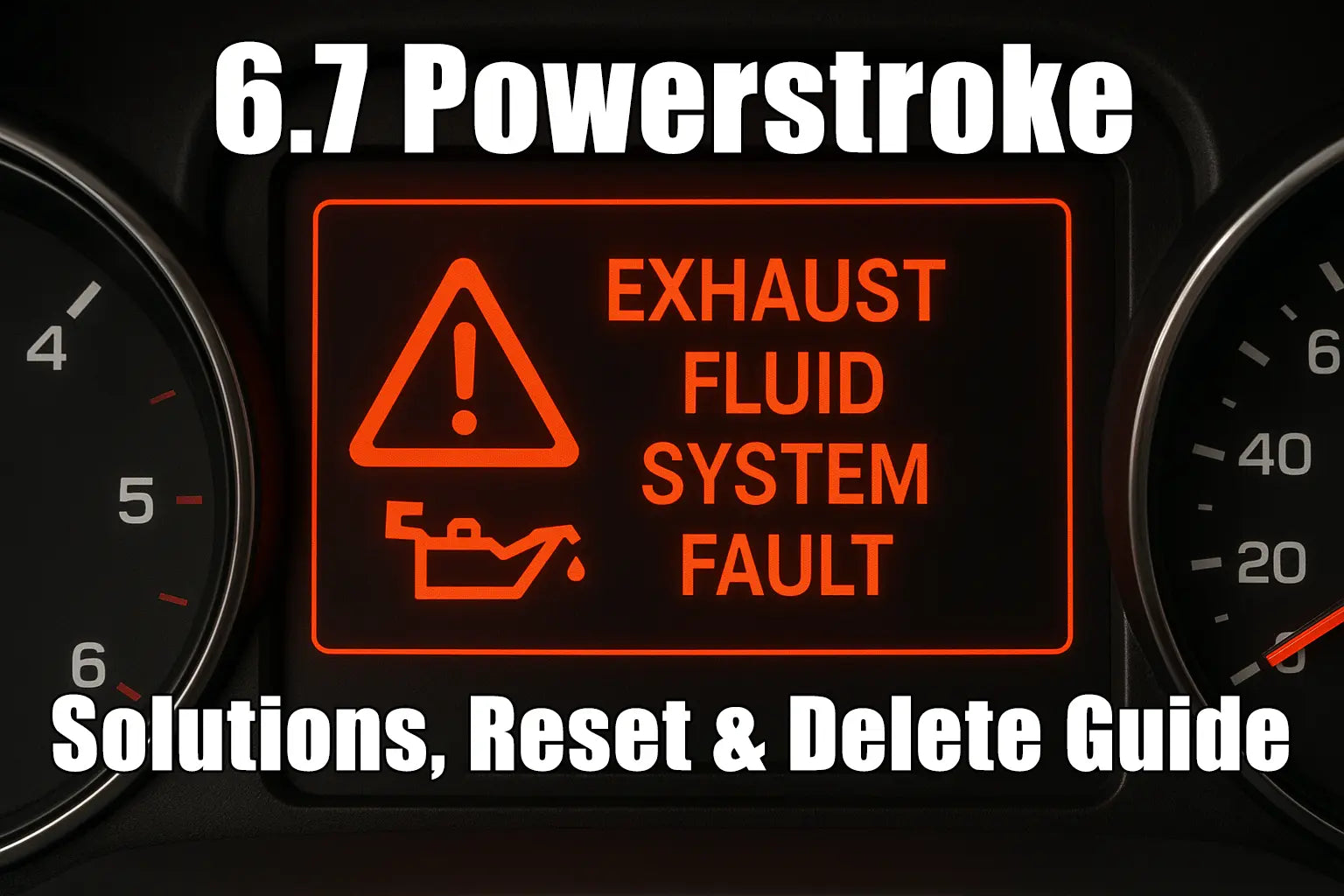 6.7 Powerstroke "Exhaust Fluid System Fault": Solutions, Reset & Delete Guide