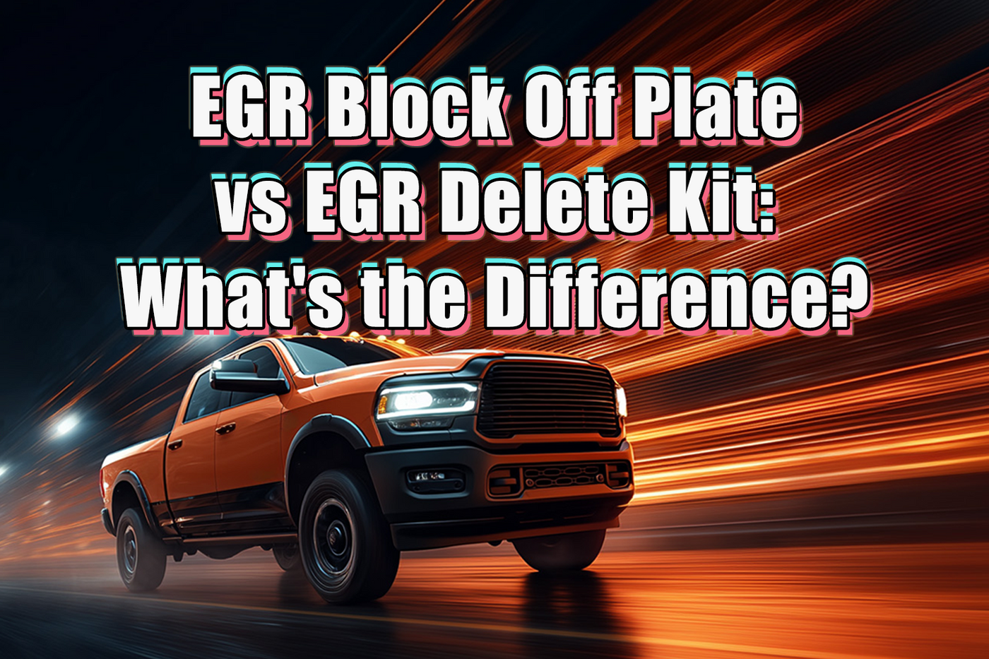 EGR Block Off Plate vs EGR Delete Kit: What's the Difference?