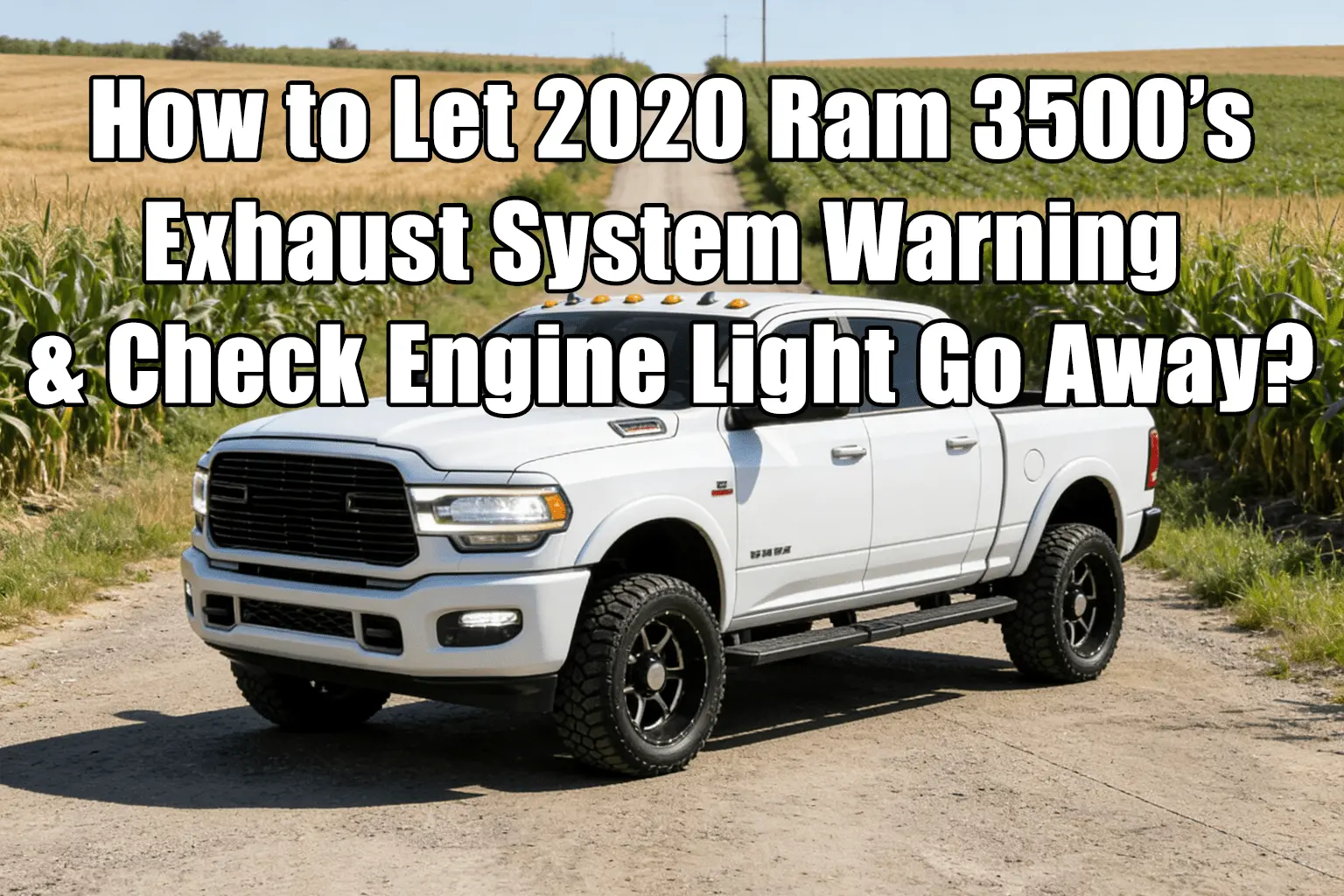 How to Let 2020 Ram 3500 Exhaust System Warning & Check Engine Light Go Away?