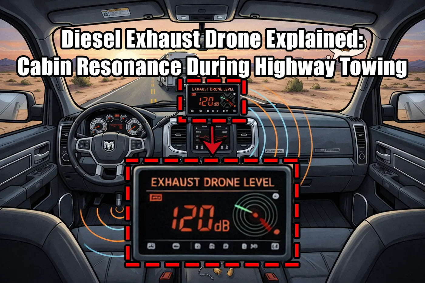 Diesel Exhaust Drone Explained: Cabin Resonance During Highway Towing