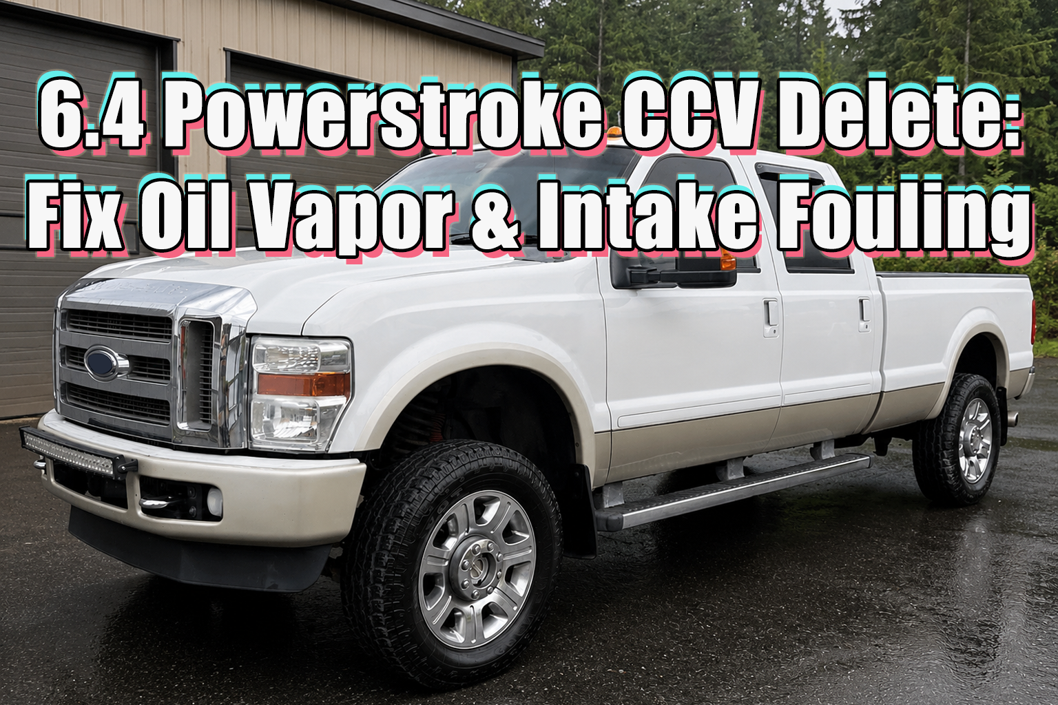 6.4 Powerstroke CCV Delete: Fix Oil Vapor & Intake Fouling on Your 2008–2010 Ford