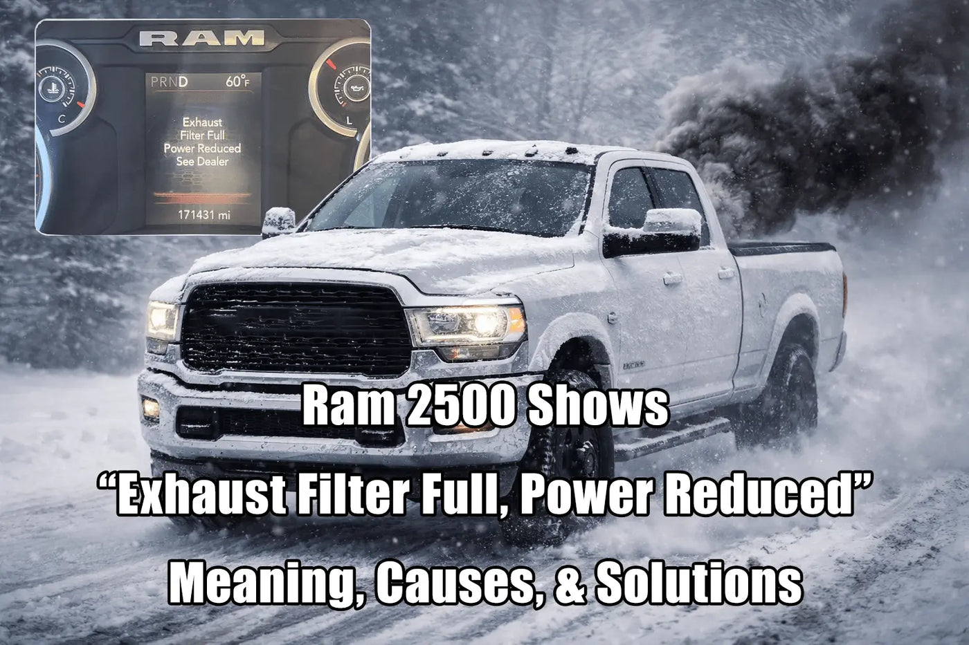 Ram 2500 Shows “Exhaust Filter Full, Power Reduced”... What Does It Means? What Should I Do?
