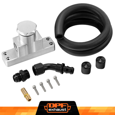 2008-2010 6.4L Powerstroke CCV PCV ReRoute Delete Kit Diesel Ford F250 F350 F450 F550-1