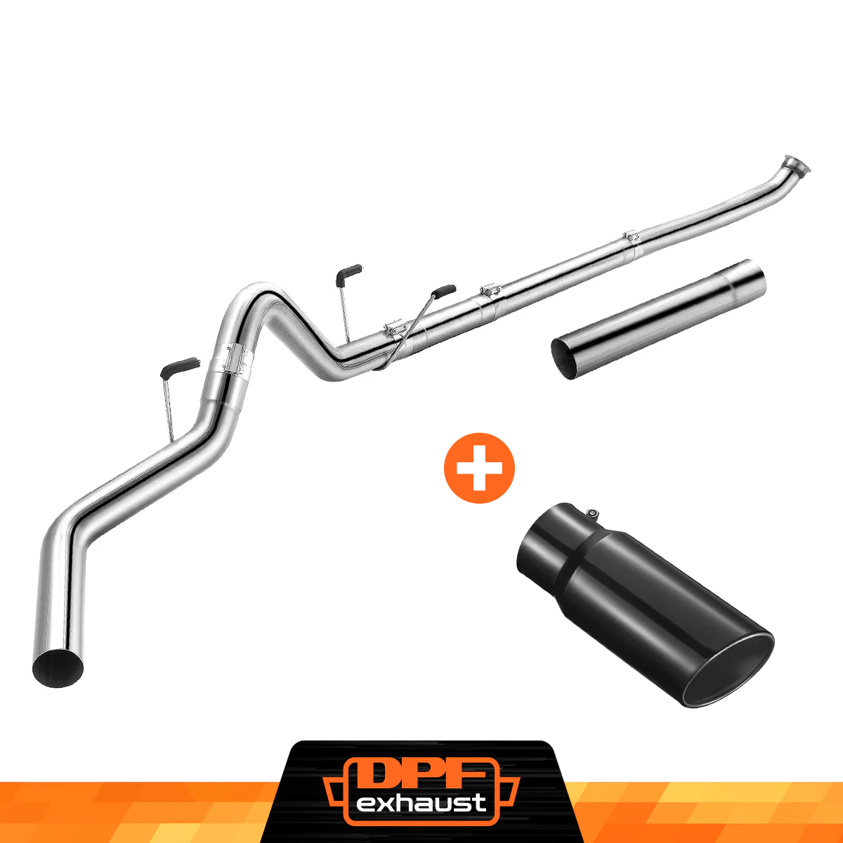 4 inch 5 inch Turbo-Back Exhaust with Tips for 2003-2007 5.9L Cummins Dodge Ram