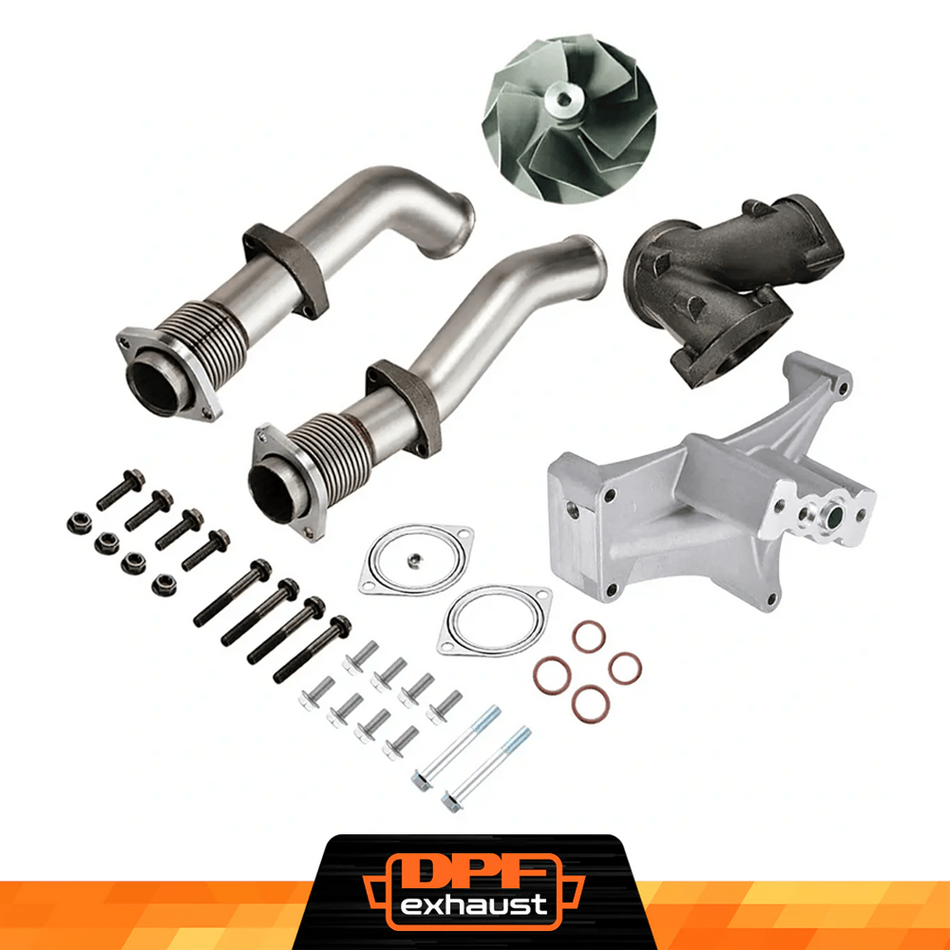 Bellowed Up-Pipe Kit for 1999.5–2003 7.3L Powerstroke Ford F250 F350