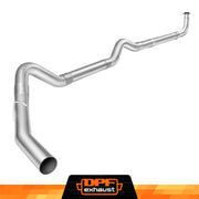 Downpipe-back exhaust configuration for 2001-2007 GM 6.6L Duramax LB7 LLY LBZ
