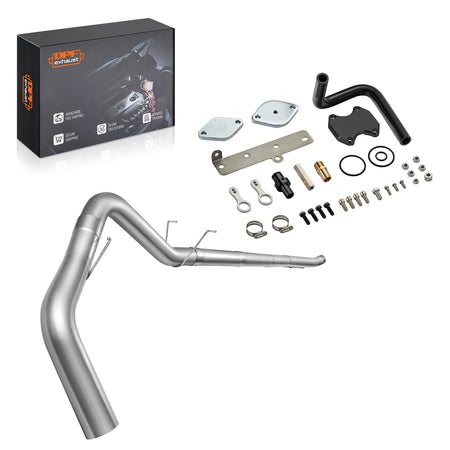 DPF/EGR Delete Kit for 2019-2025 Dodge Ram 6.7 Cummins, Black / 5" Downpipe-Back