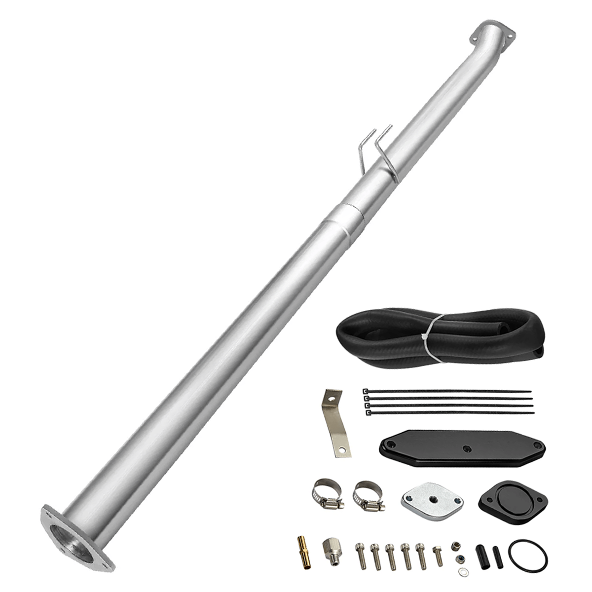 2011-2014&2017-2019 / Black Single Board / 4" DPF Race configuration of DPF/EGR Delete Kit for 2011-2024 Ford F250/F350/F450 6.7L Powerstroke