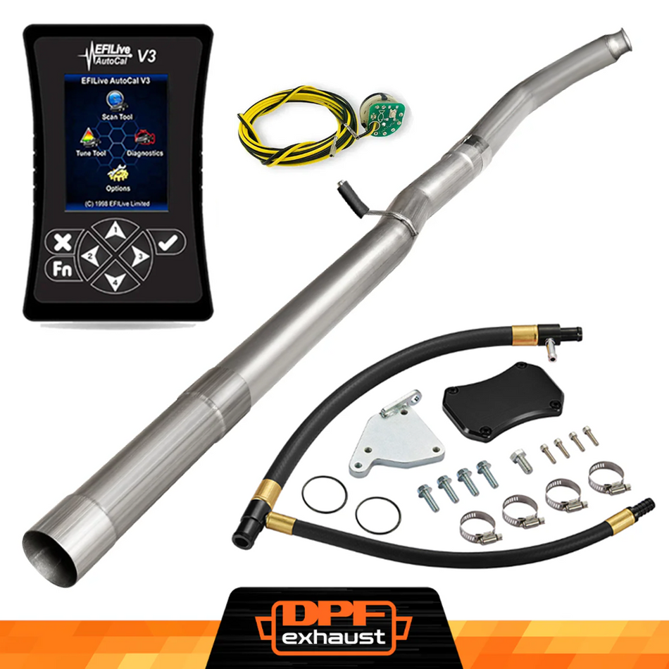 DPF/DEF/EGR Delete w/EFI LIVE Tuner for 2011-2016 Chevy GMC LML 6.6L Duramax All-in-One Delete Kit