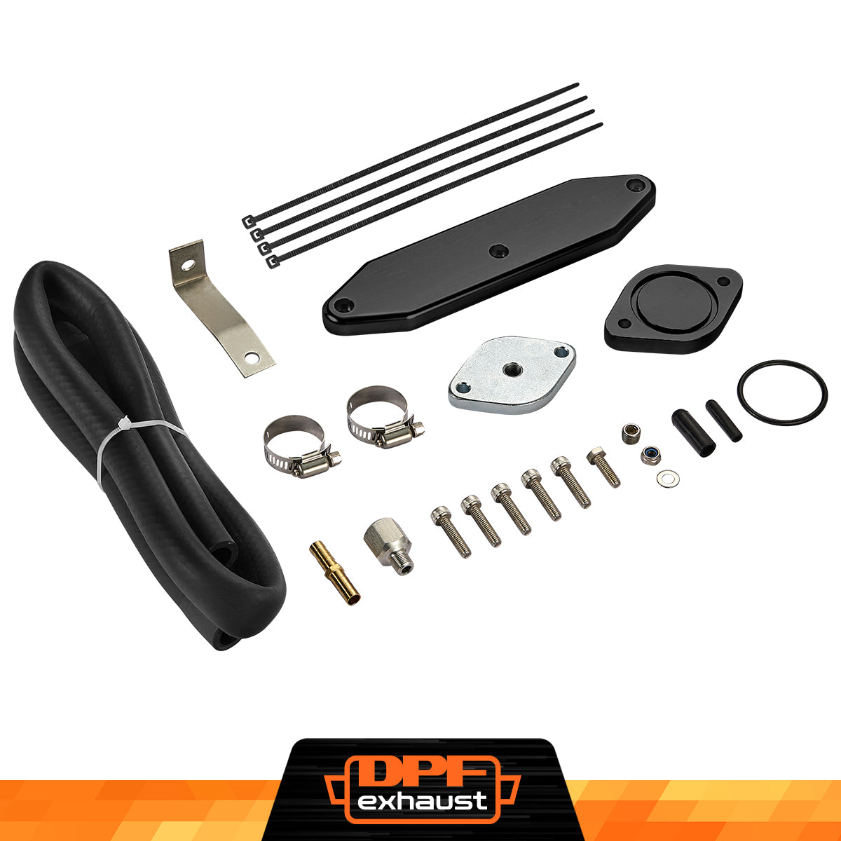 6.7 Powerstroke EGR Delete Kit 2011-2014 and 2017-2019 Single Board Black - DPFexhaust.com