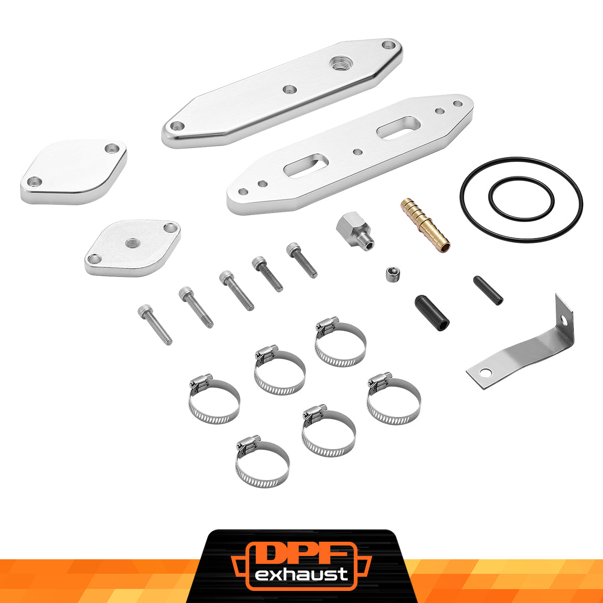 EGR Delete Kit For 2020+ Ford 6.7L Powerstroke Diesel w/Coolant Bypass Black-2