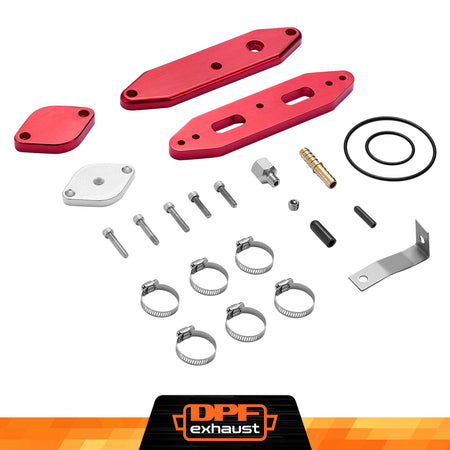 EGR Delete Kit For 2020+ Ford 6.7L Powerstroke Diesel w/Coolant Bypass Black-3