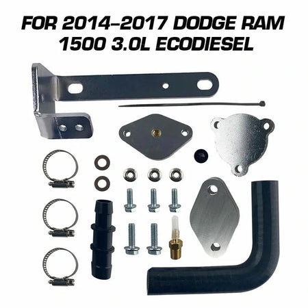 EGR Valve & Cooler Delete Kit For 2014-2018 Dodge Ram 1500 Jeep 3.0L EcoDiesel |-12