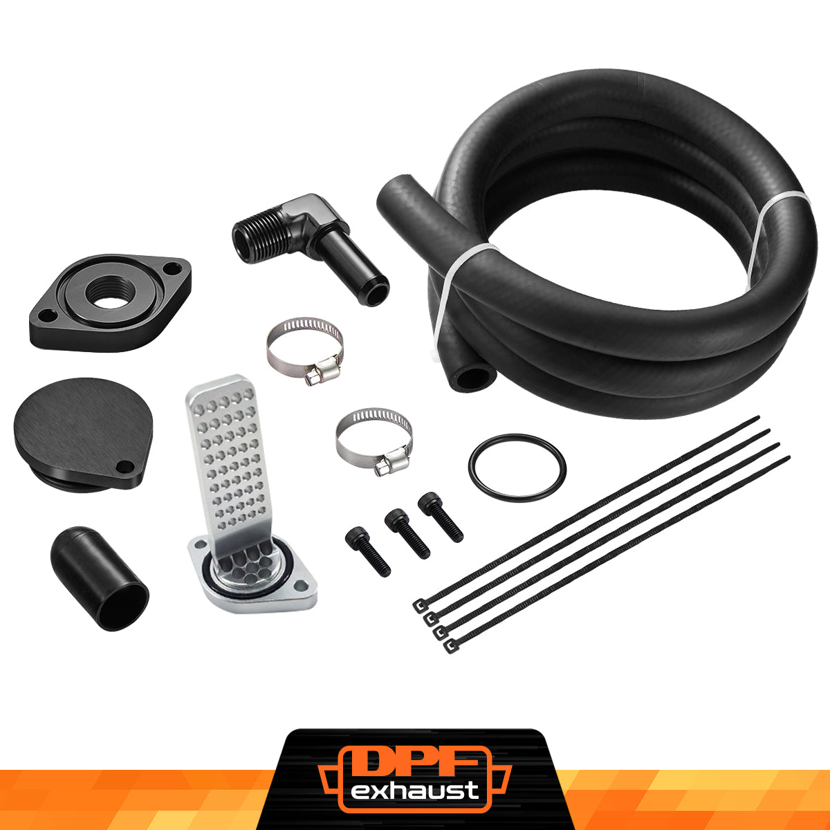 Standard 2011+ Ford 6.7L Powerstroke CCV Reroute/Delete w/Catch Can Internal&External Kit-5