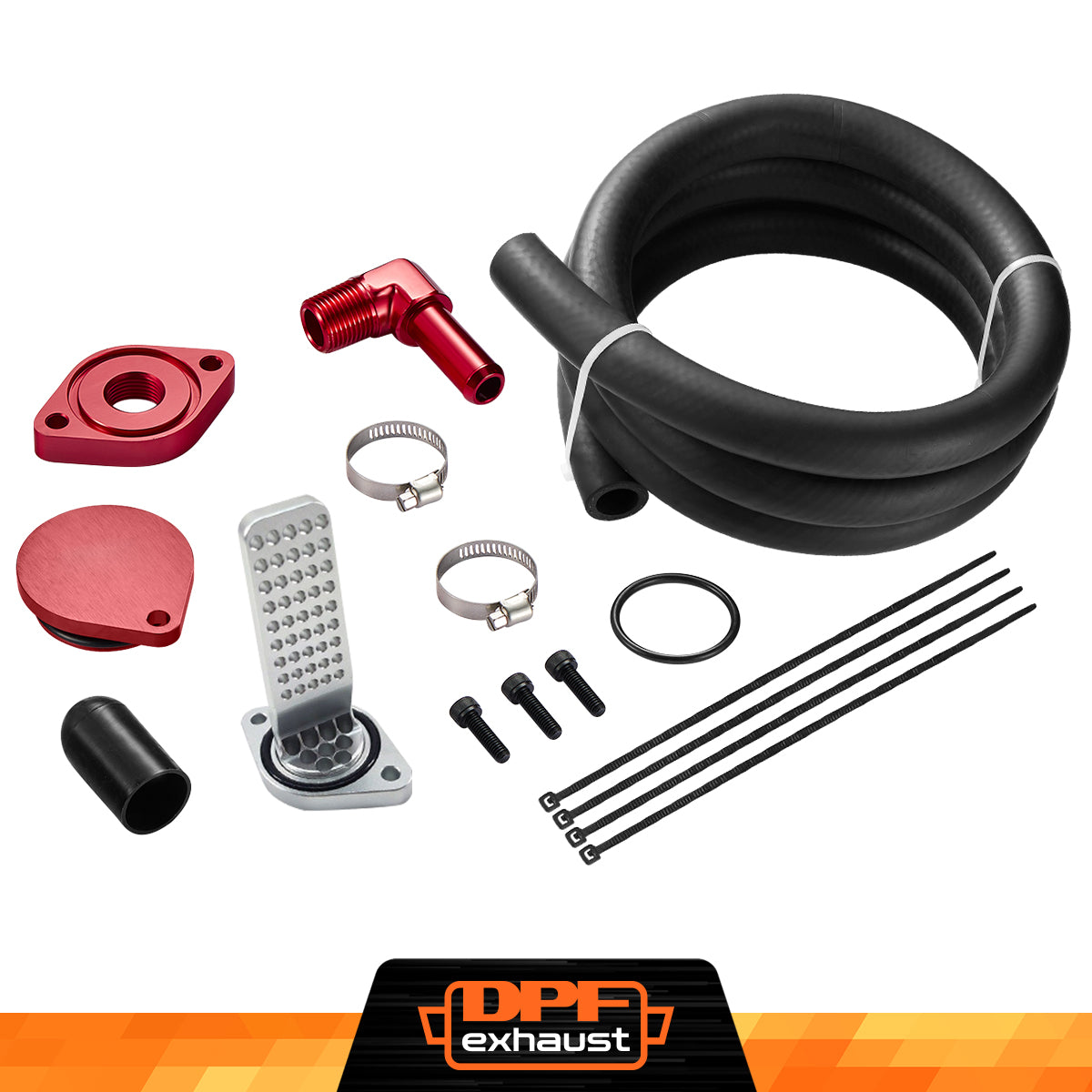 Standard 2011+ Ford 6.7L Powerstroke CCV Reroute/Delete w/Catch Can Internal&External Kit-6