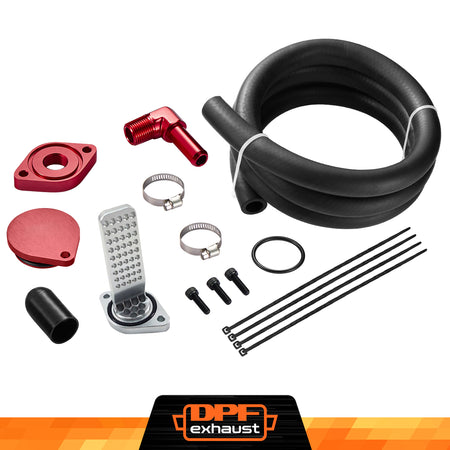 Standard 2011+ Ford 6.7L Powerstroke CCV Reroute/Delete w/Catch Can Internal&External Kit-6