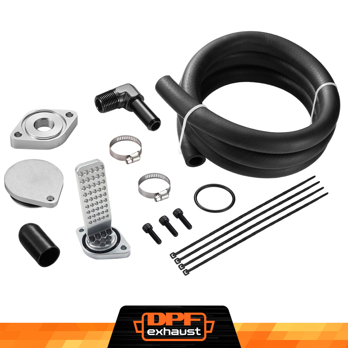 Standard 2011+ Ford 6.7L Powerstroke CCV Reroute/Delete w/Catch Can Internal&External Kit-7