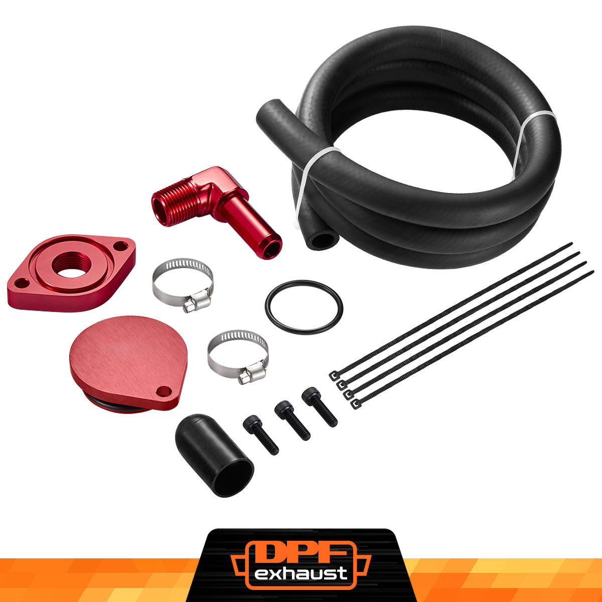Standard 2011+ Ford 6.7L Powerstroke CCV Reroute/Delete w/Catch Can Internal&External Kit-9