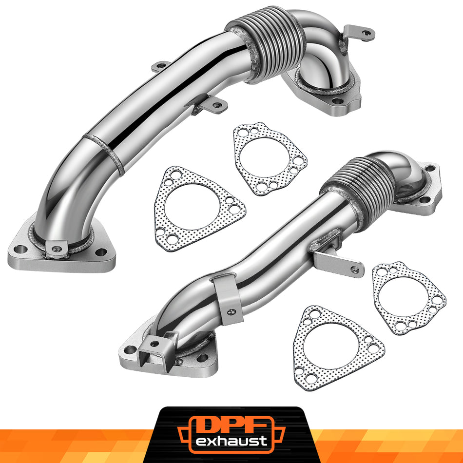 Exhaust Up-Pipe for 2001+ LB7 LLY LBZ LMM LML L5P 6.6L Duramax Sierra/Silverado 2500 3500