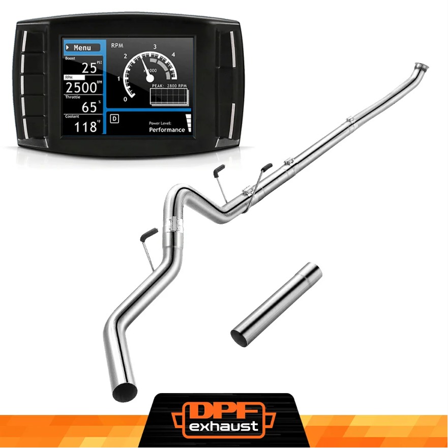 Turbo Back Exhaust with Tuner Kit for 5.9L Cummins 2006-2007 Dodge Ram 2500 3500