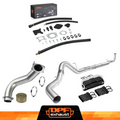 Car exhaust system kit with components on a white background, featuring DPFexhaust branding.